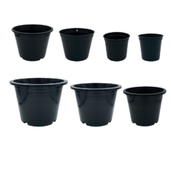 Plastic Plant Pots 11 " (BLACK)
